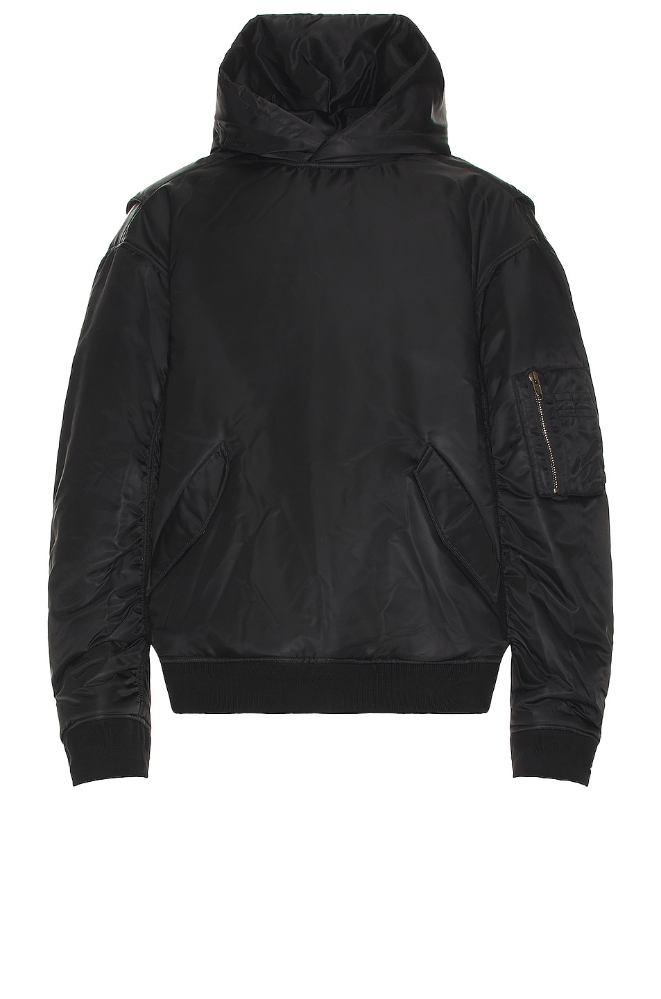 Image 1 of Balenciaga Pull Over Bomber in Black