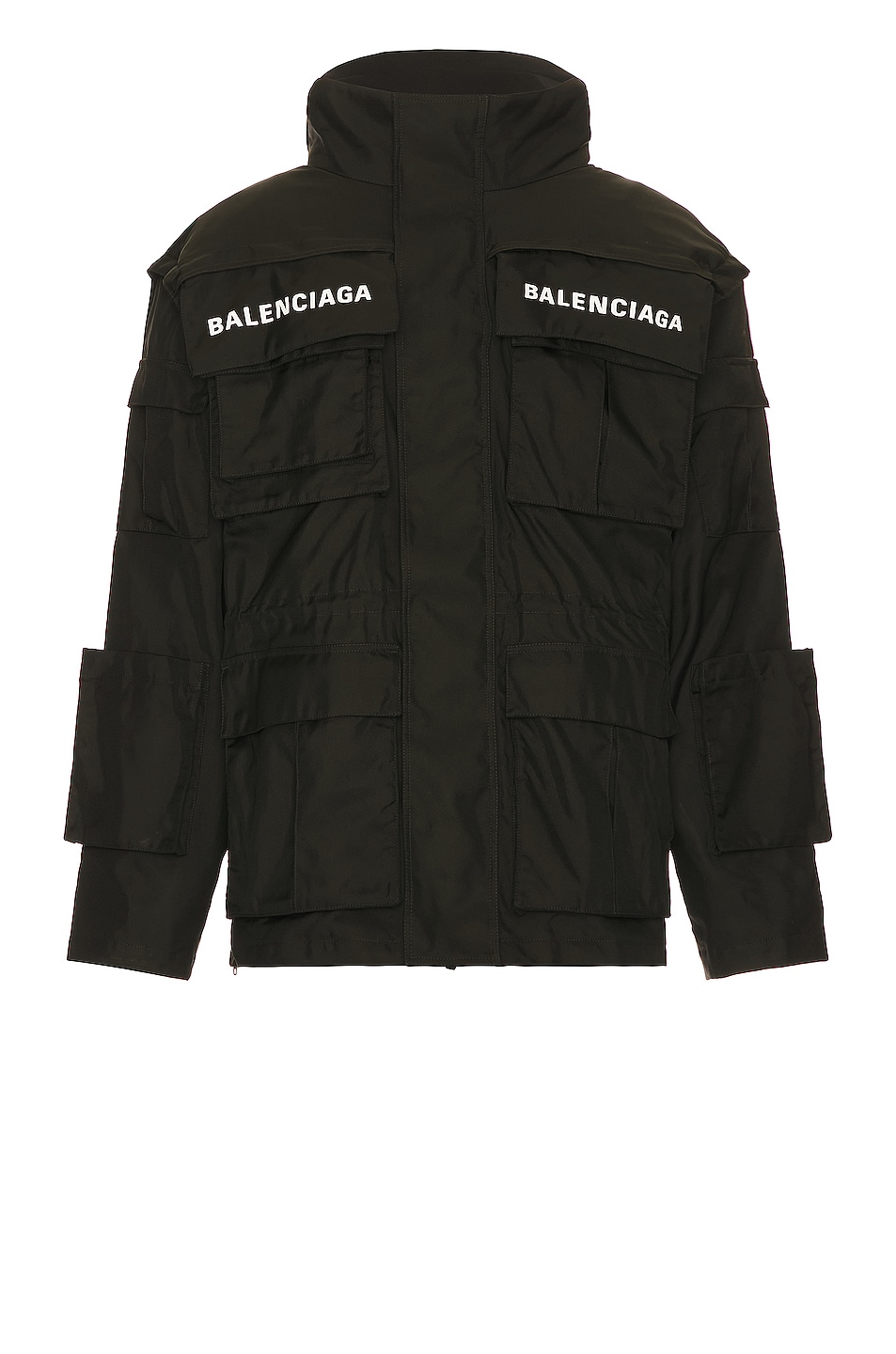 Image 1 of Balenciaga All in Parka Jacket in Black