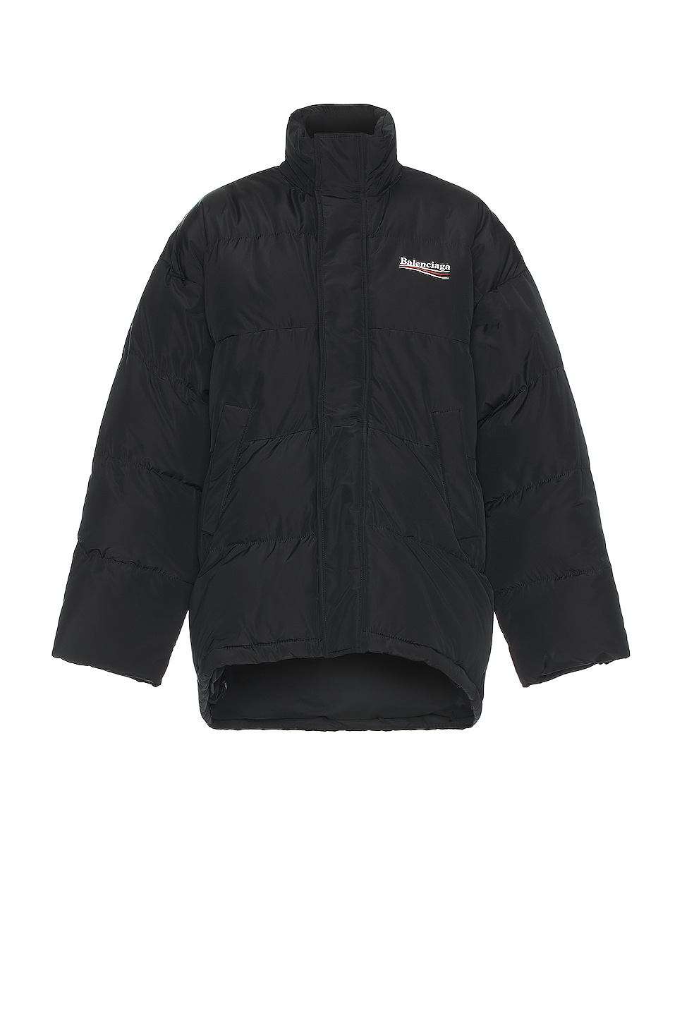 Image 1 of Balenciaga Cocoon Puffer Jacket in Black