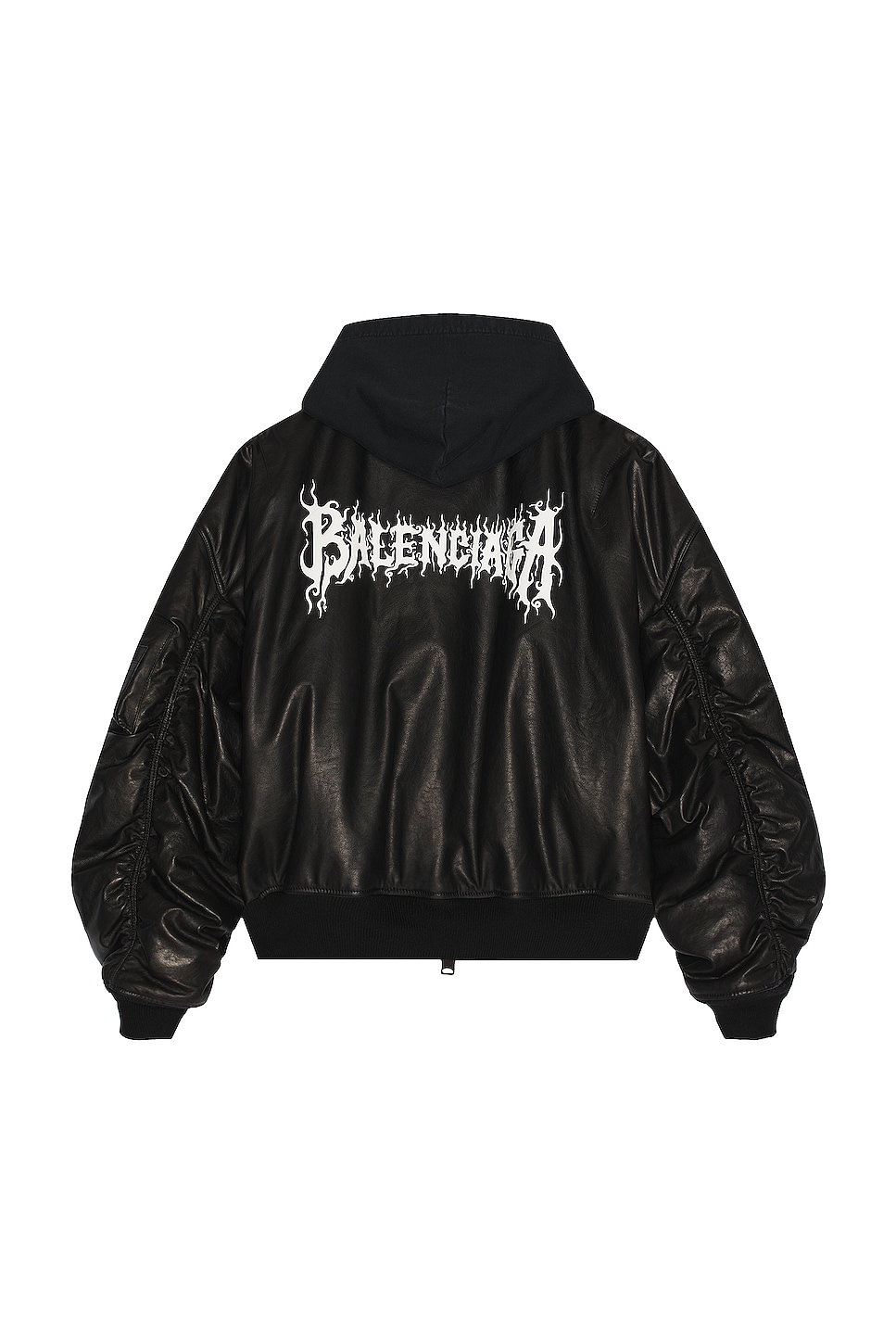 Image 1 of Balenciaga Lunar New Year Hooded Bomber in Black
