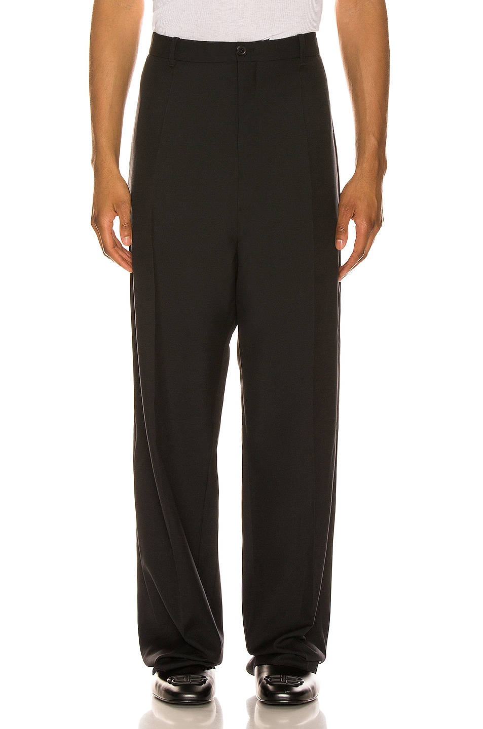Image 1 of Balenciaga Baggy Tailored Pants in Black