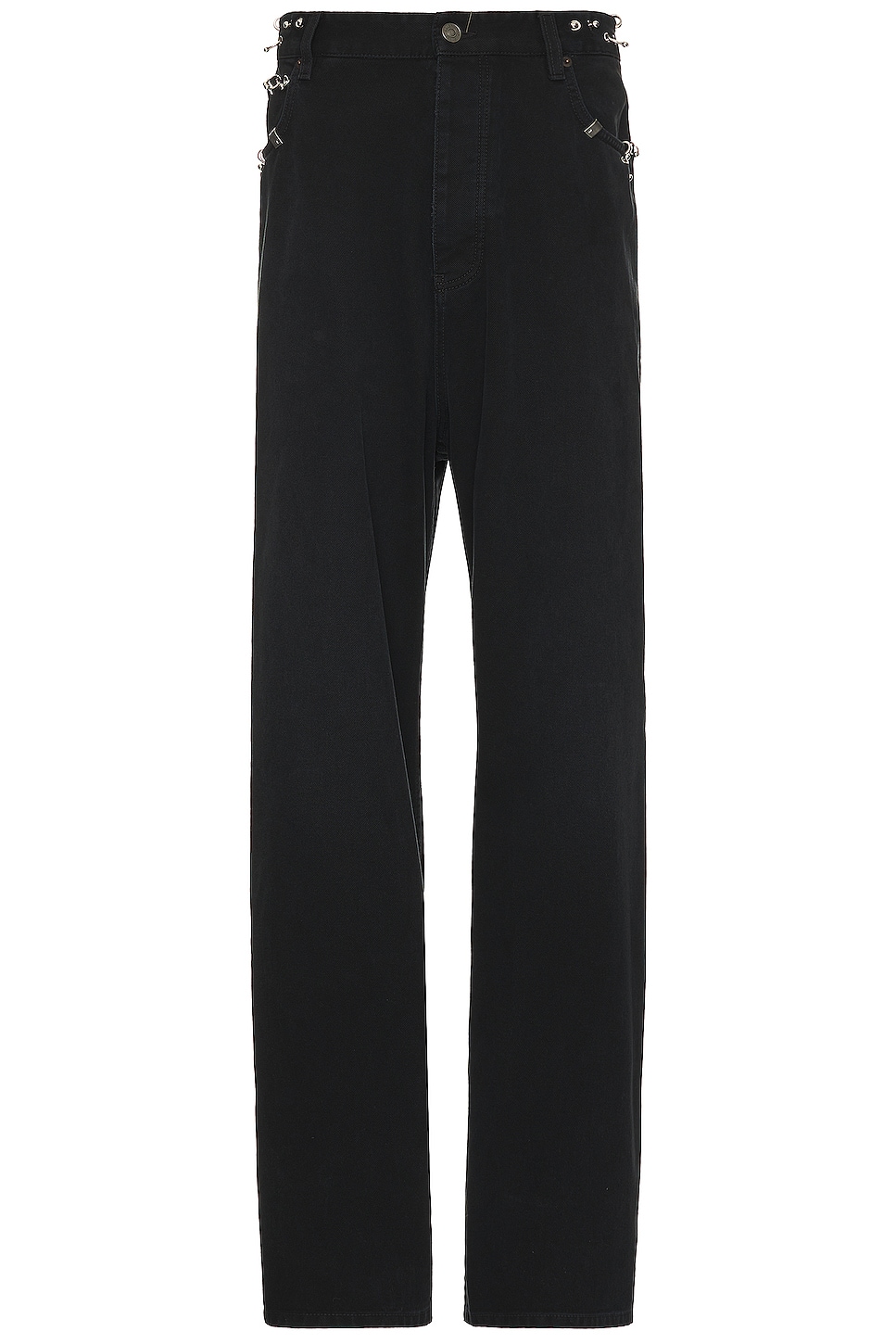 Image 1 of Balenciaga Pierced Baggy Pant in Sunbleached Black