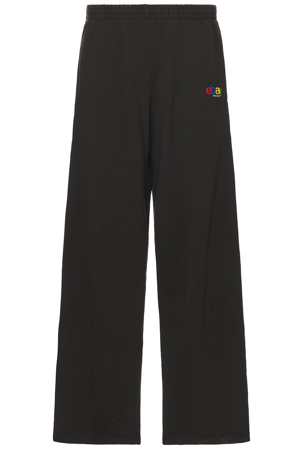 Shop Balenciaga X Ebay Baggy Sweatpants In Washed Black