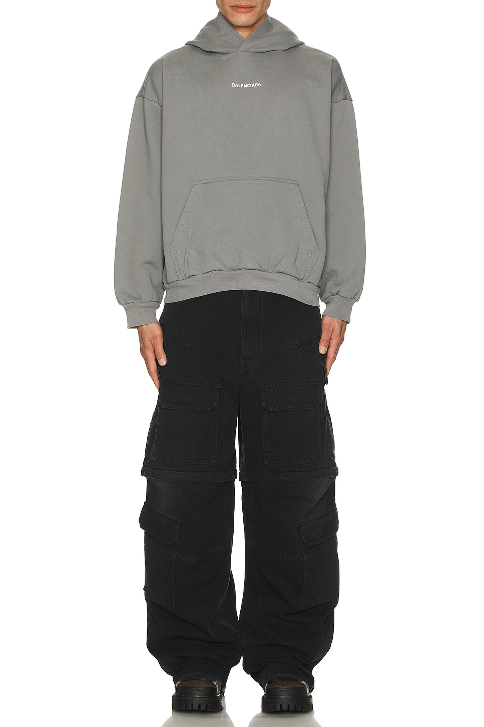Image 1 of Balenciaga Cargo Pants in Sunbleached Black