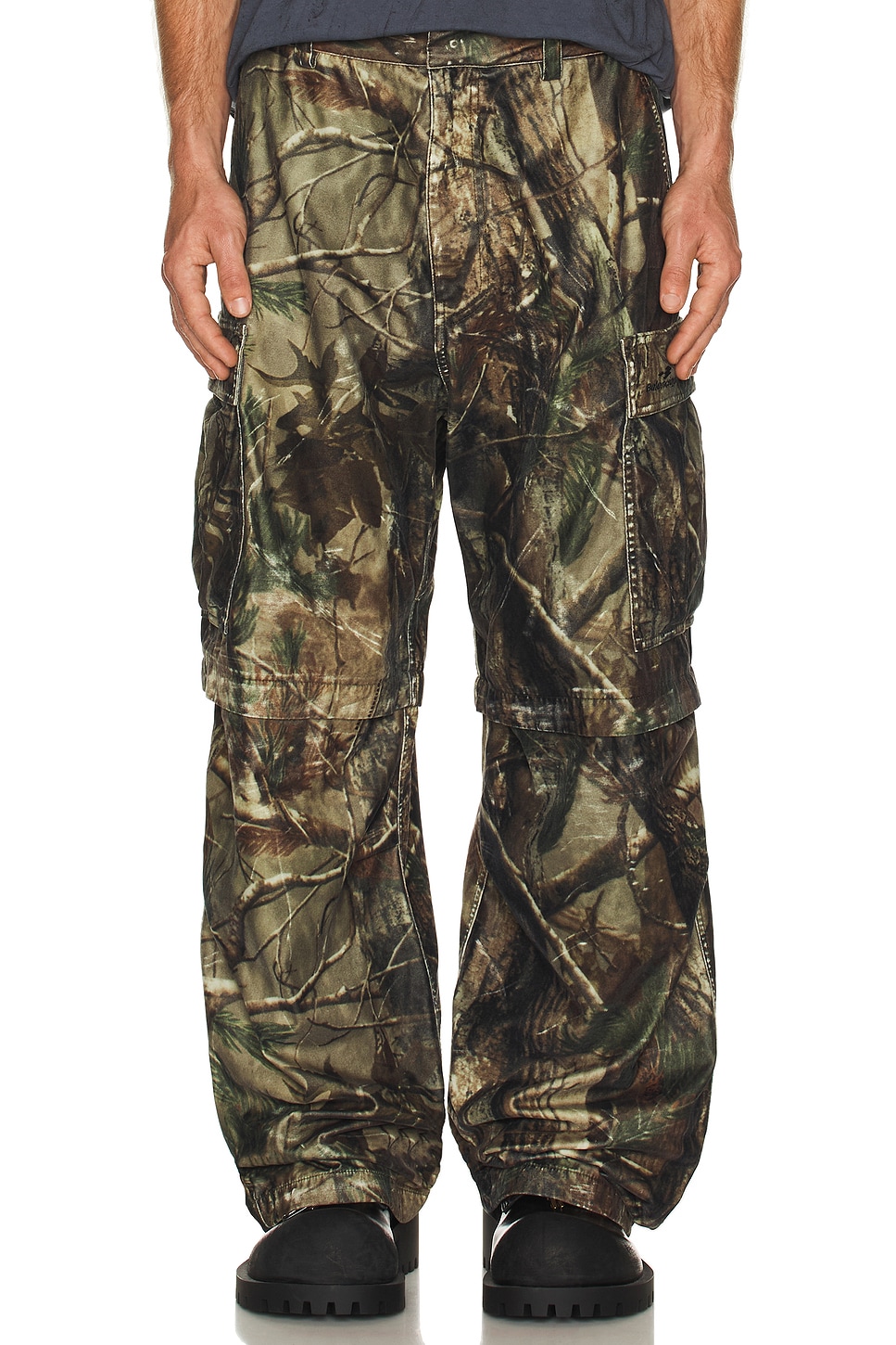 Image 1 of Balenciaga Baggy Cargo Pants in Brown