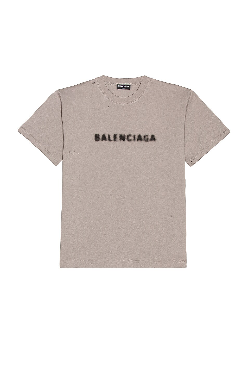 Image 1 of Balenciaga Small Fit Tee in Grey & Black