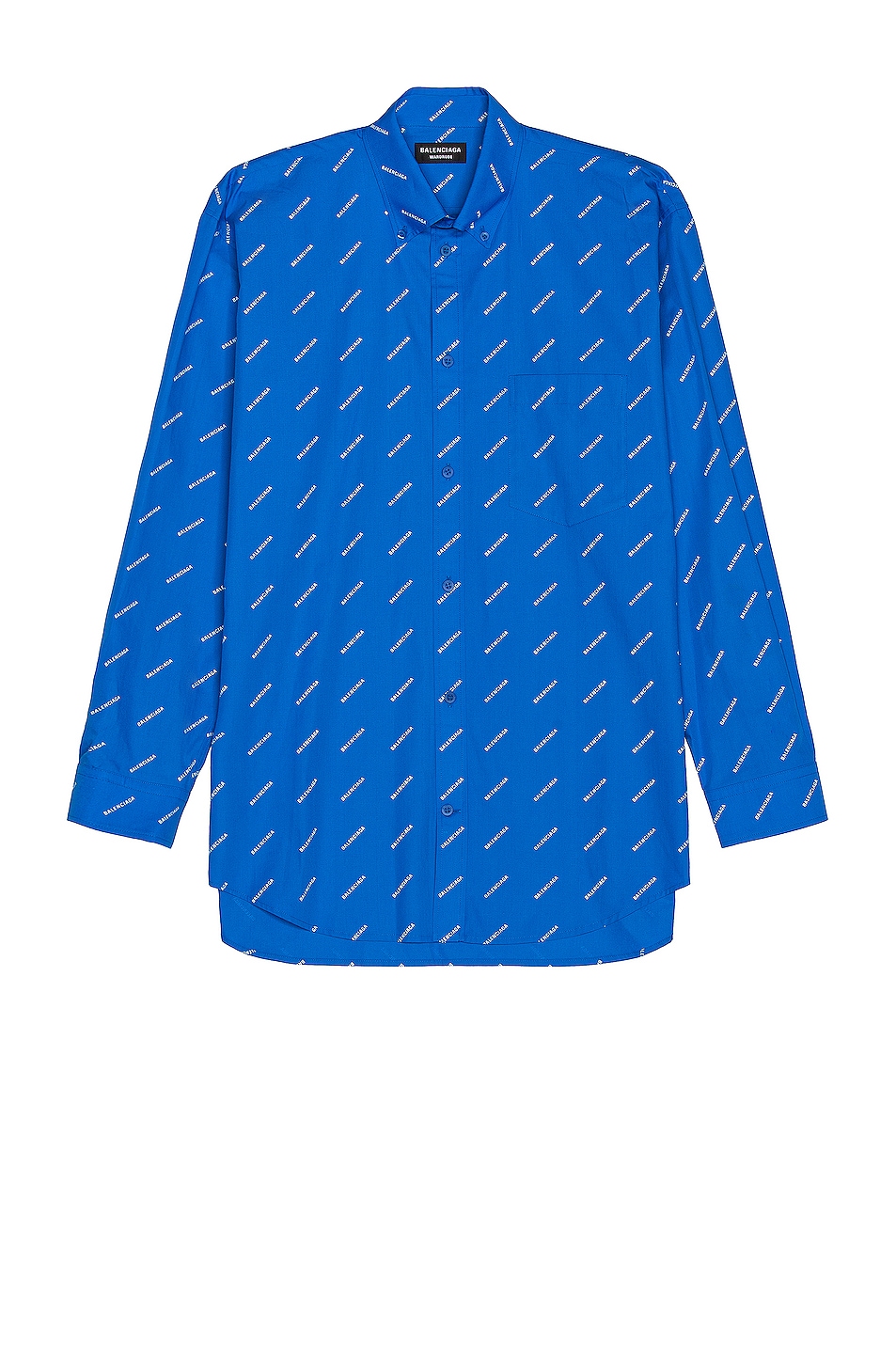 Image 1 of Balenciaga Long Sleeve Normal Fit Shirt in Screen Blue