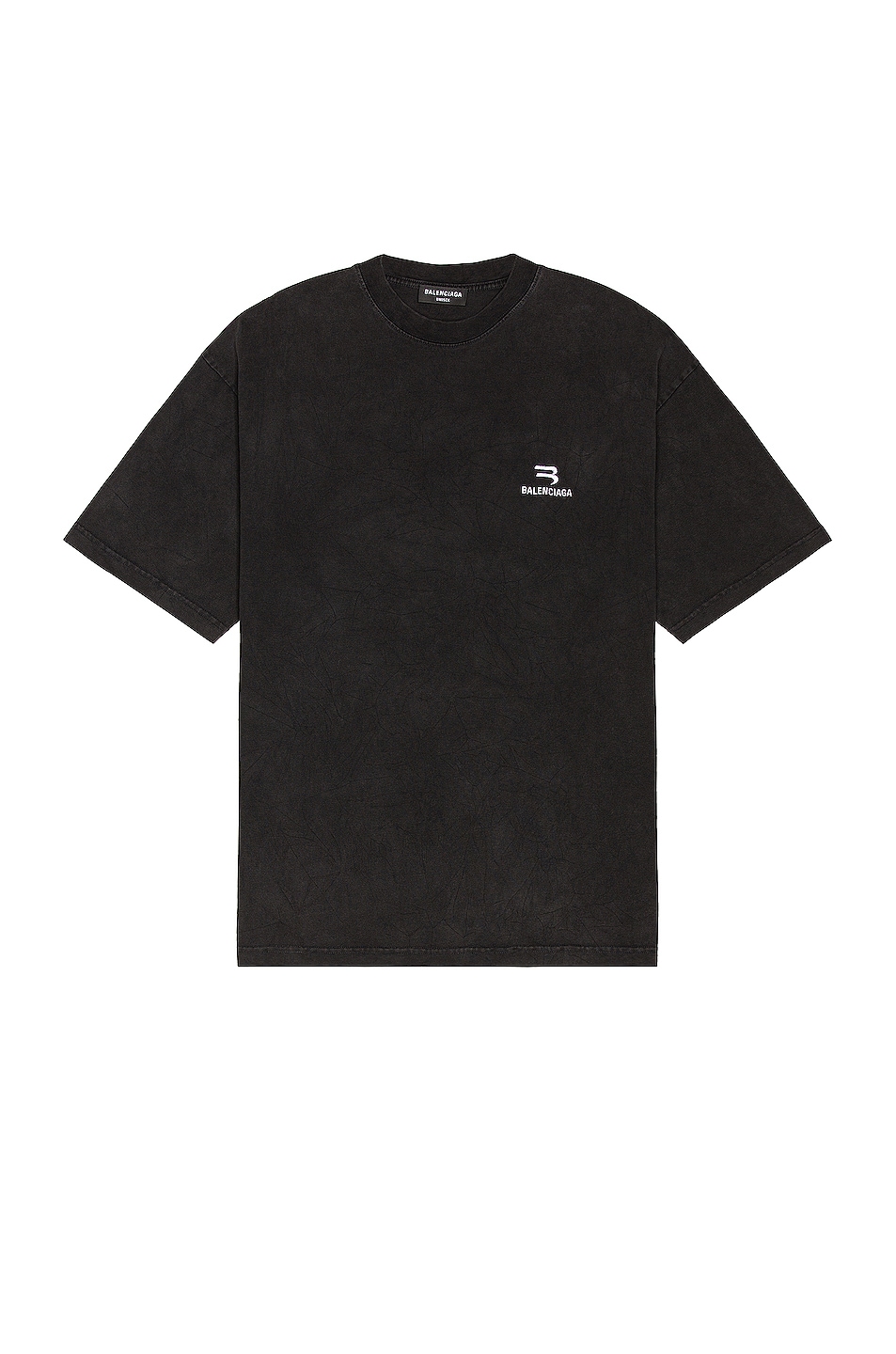 Image 1 of Balenciaga Medium Fit Sporty T-Shirt in Black & White