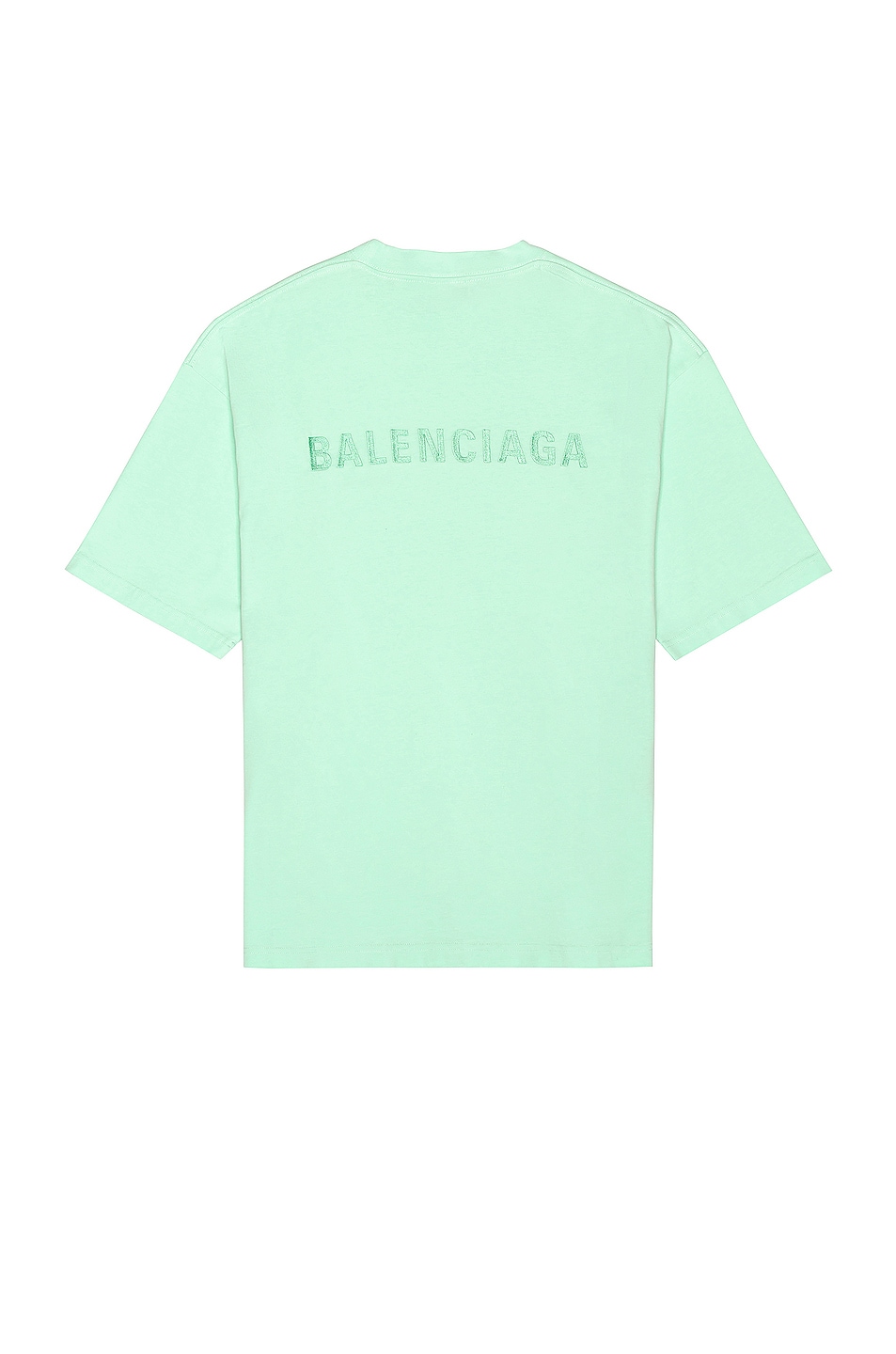Image 1 of Balenciaga Embroidered Medium Fit T-Shirt in Mint