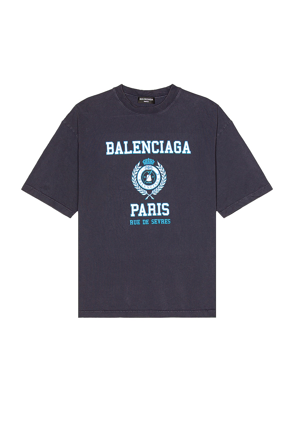 Image 1 of Balenciaga Medium Fit T-Shirt in Marine Blue