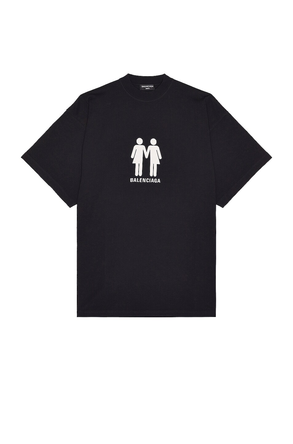 Image 1 of Balenciaga Pride Oversized T-Shirt in Black & White