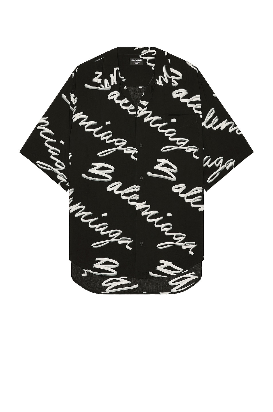 Image 1 of Balenciaga Minimal Shirt in Black & White