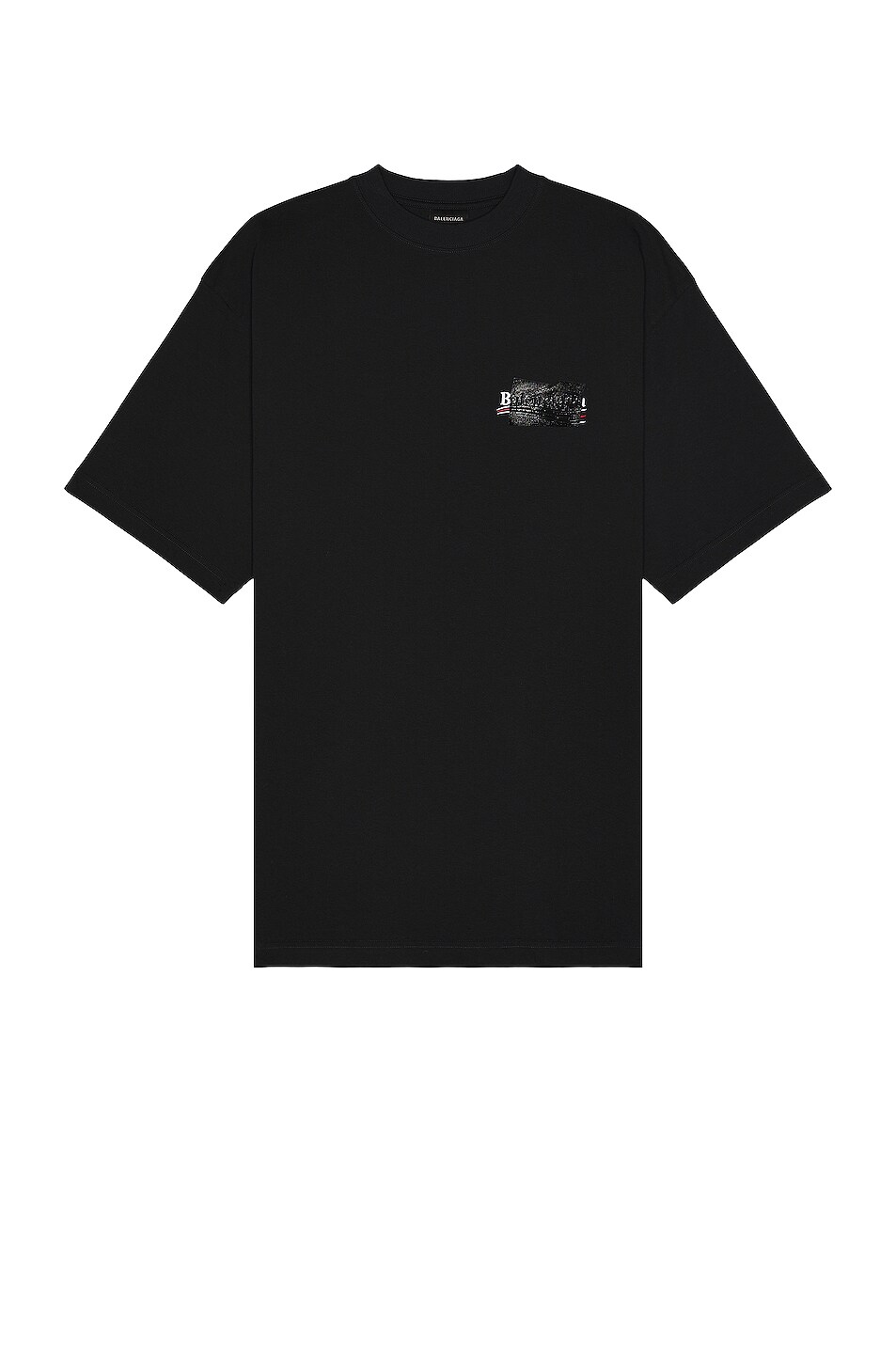 Image 1 of Balenciaga Large Fit T-Shirt in Black, White & Red