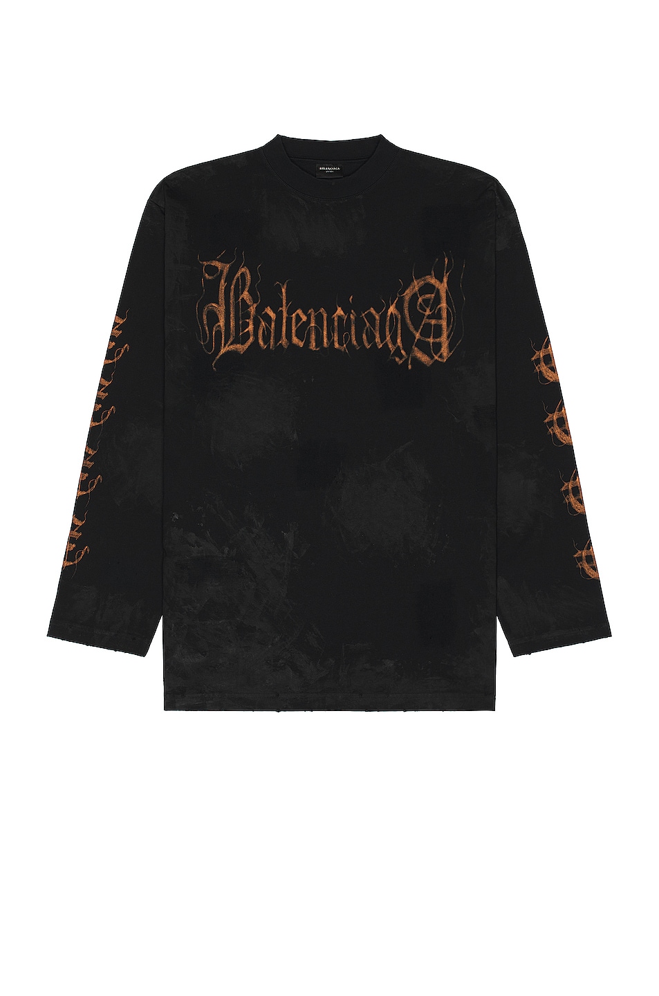 Image 1 of Balenciaga Heavy Metal Oversized T-shirt in Washed Black