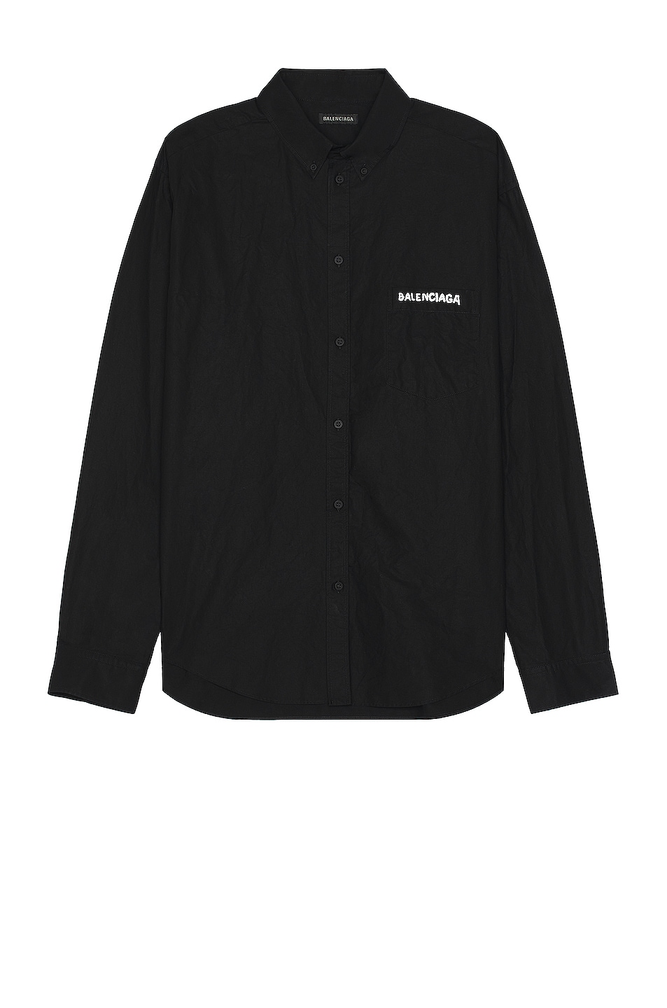 Balenciaga Large Fit Shirt in Black | FWRD