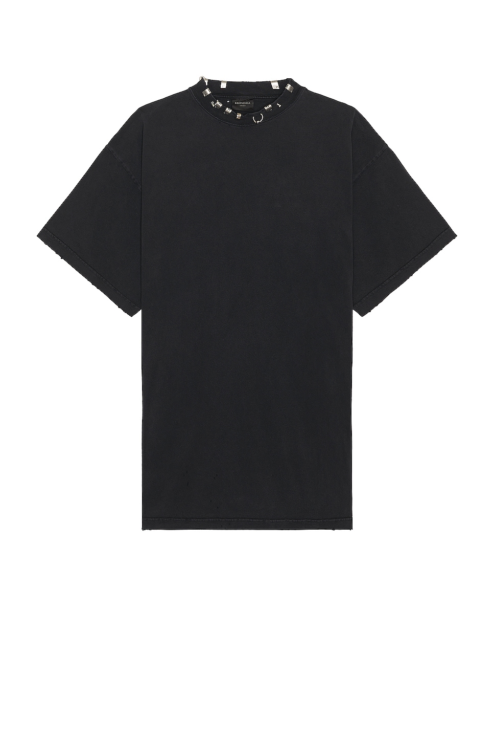 Balenciaga Pierced T-Shirt in Washed Black | FWRD