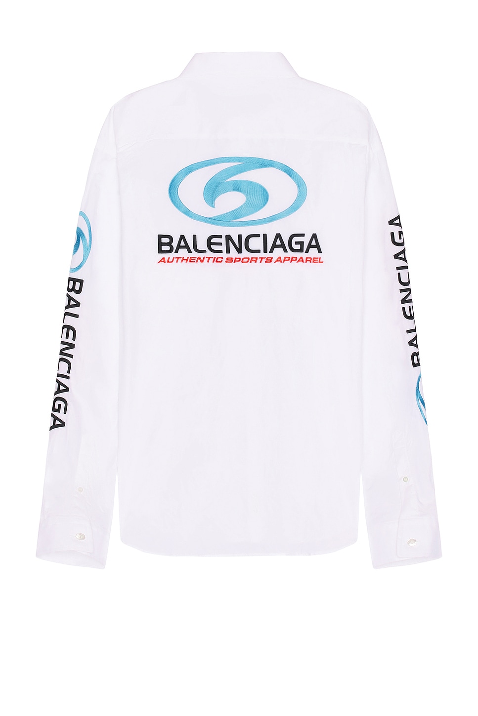 Image 1 of Balenciaga Long Sleeve Large Fit Shirt in White