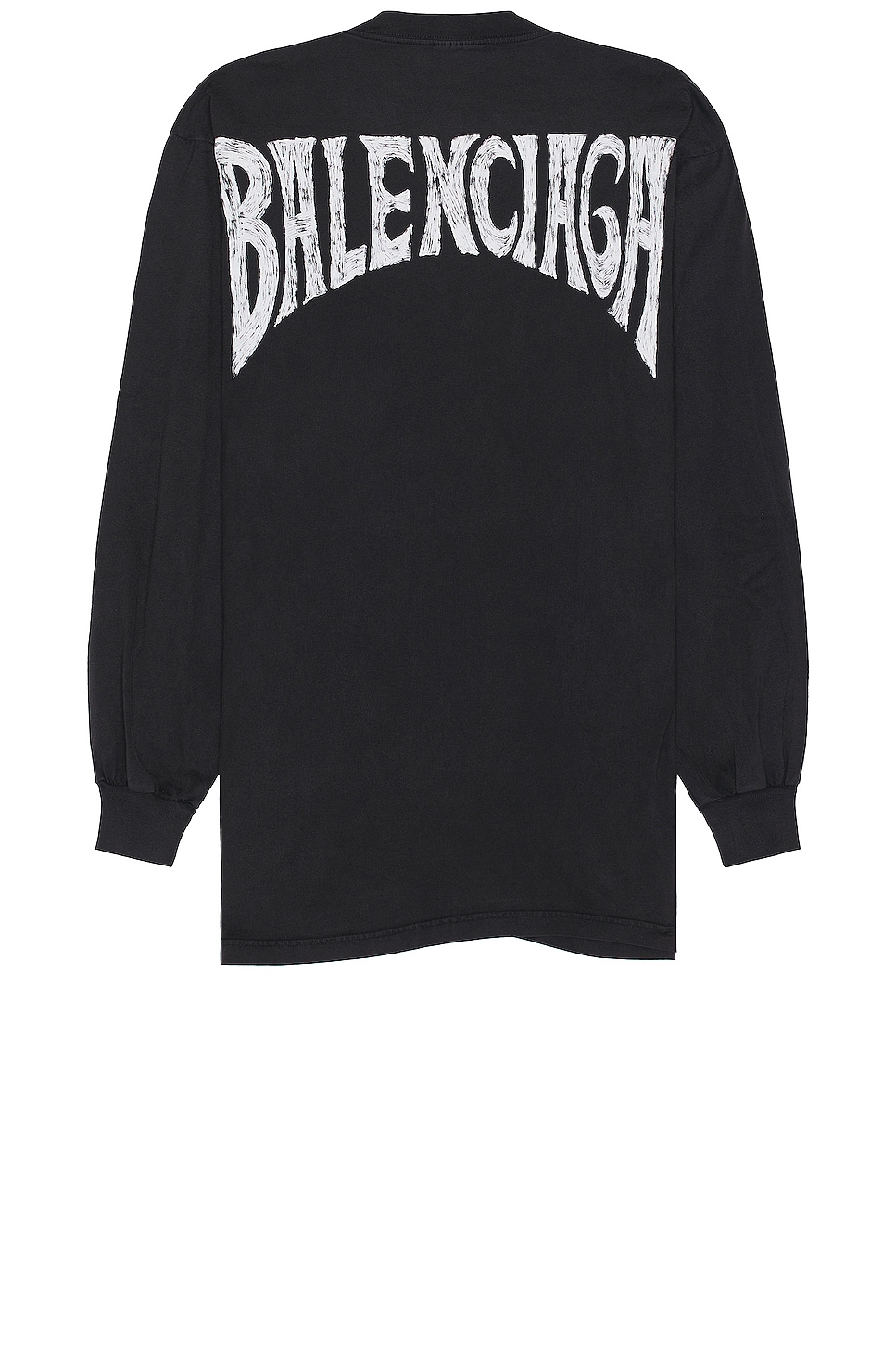 Image 1 of Balenciaga Stretched T-shirt in Faded Black & White