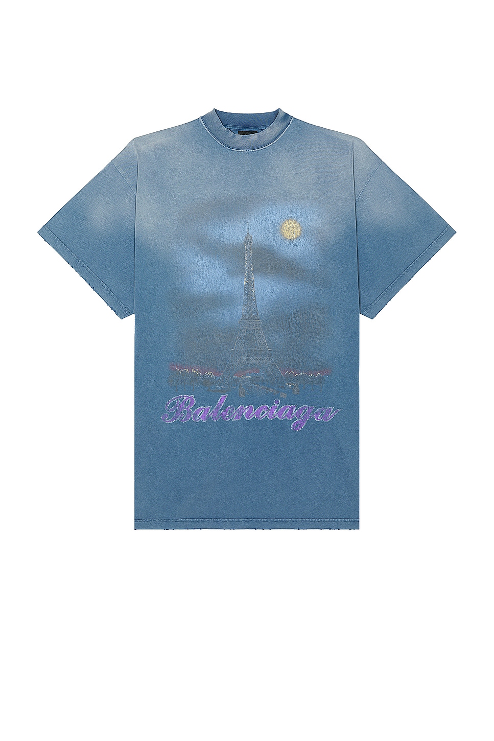 Image 1 of Balenciaga Oversized T-Shirt in Faded Blue