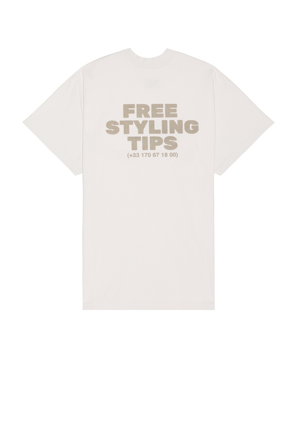Image 1 of Balenciaga Double Front T-Shirt in Off White & White
