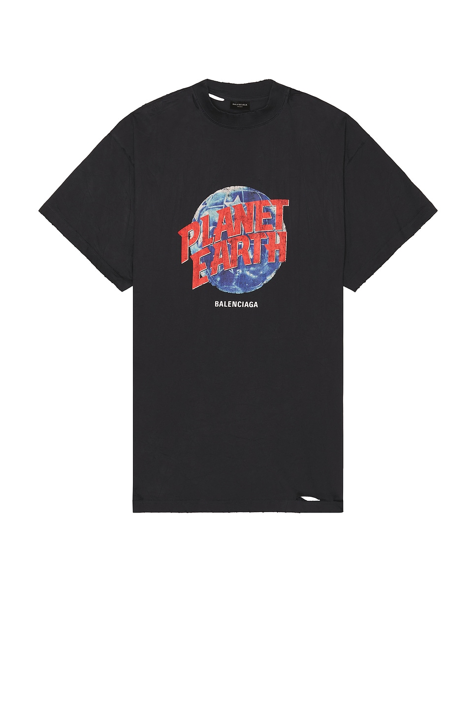 Image 1 of Balenciaga Oversized T-Shirt in Washed Black