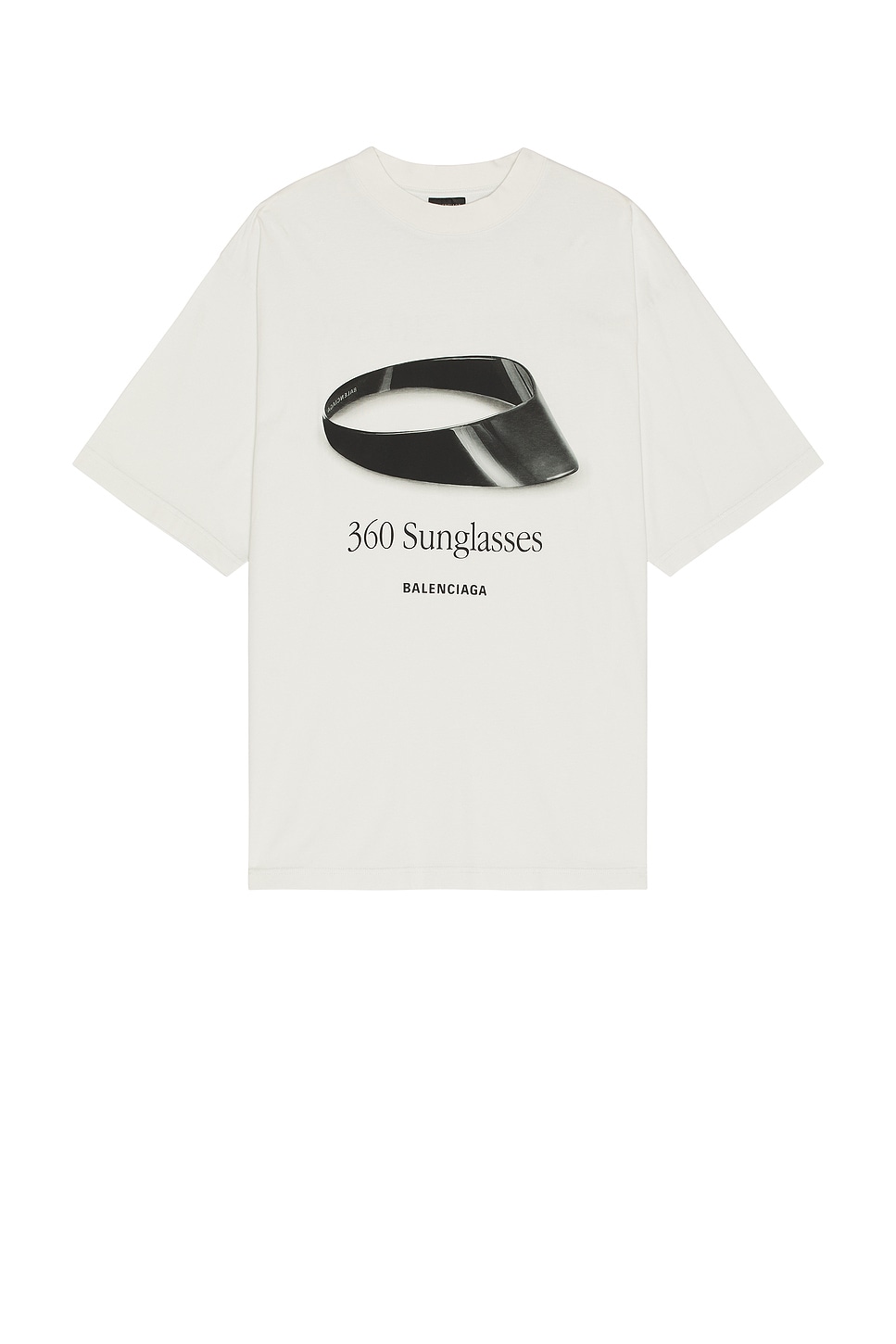 Image 1 of Balenciaga Medium Fit Short Sleeve T-Shirt in Dirty White