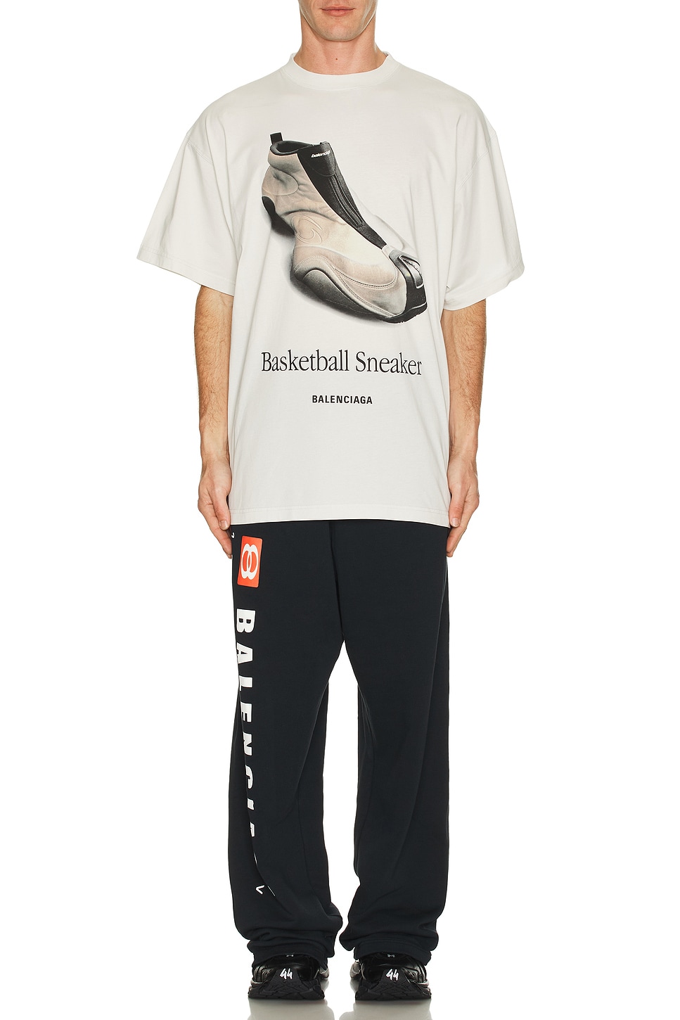 Image 1 of Balenciaga Oversized T-Shirt in Dirty White