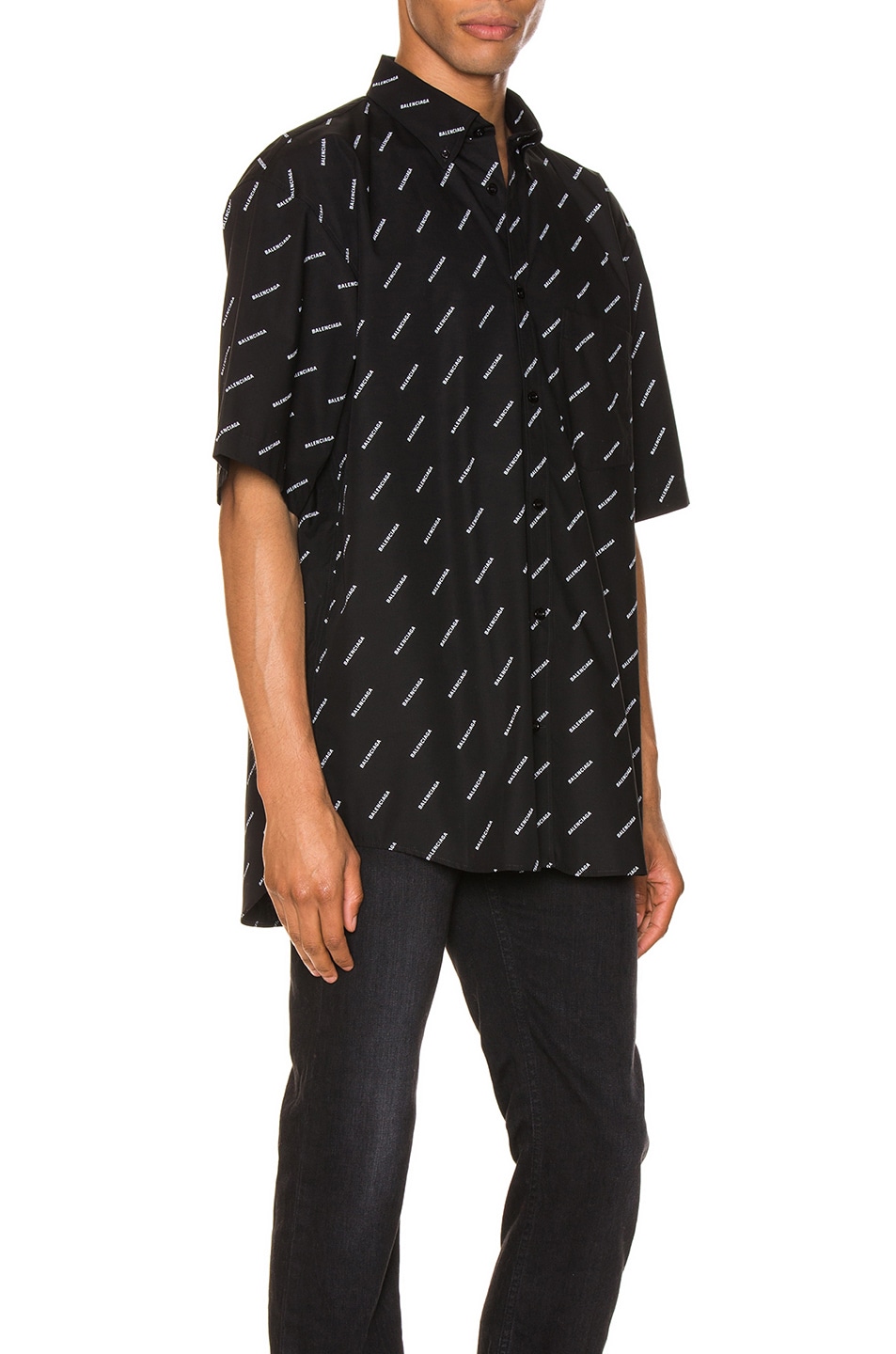 balenciaga button up shirt