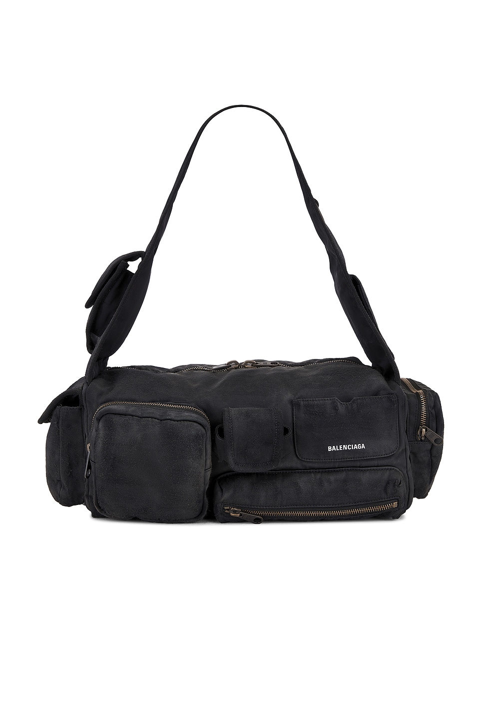 Shop Balenciaga Superbus Sling Bag S In Black