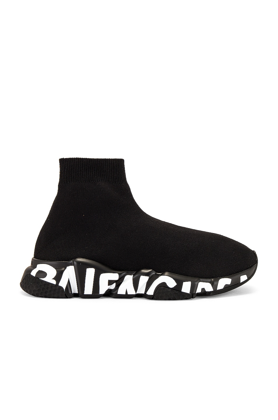 Image 1 of Balenciaga Speed Graffiti Sneaker in Black