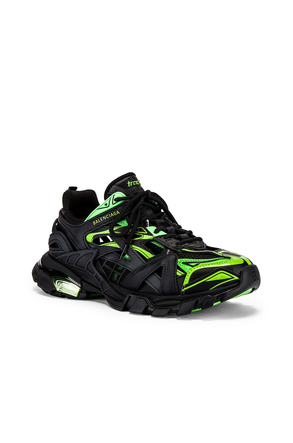 Image 1 of Balenciaga Track 2 Sneaker in Black & Green