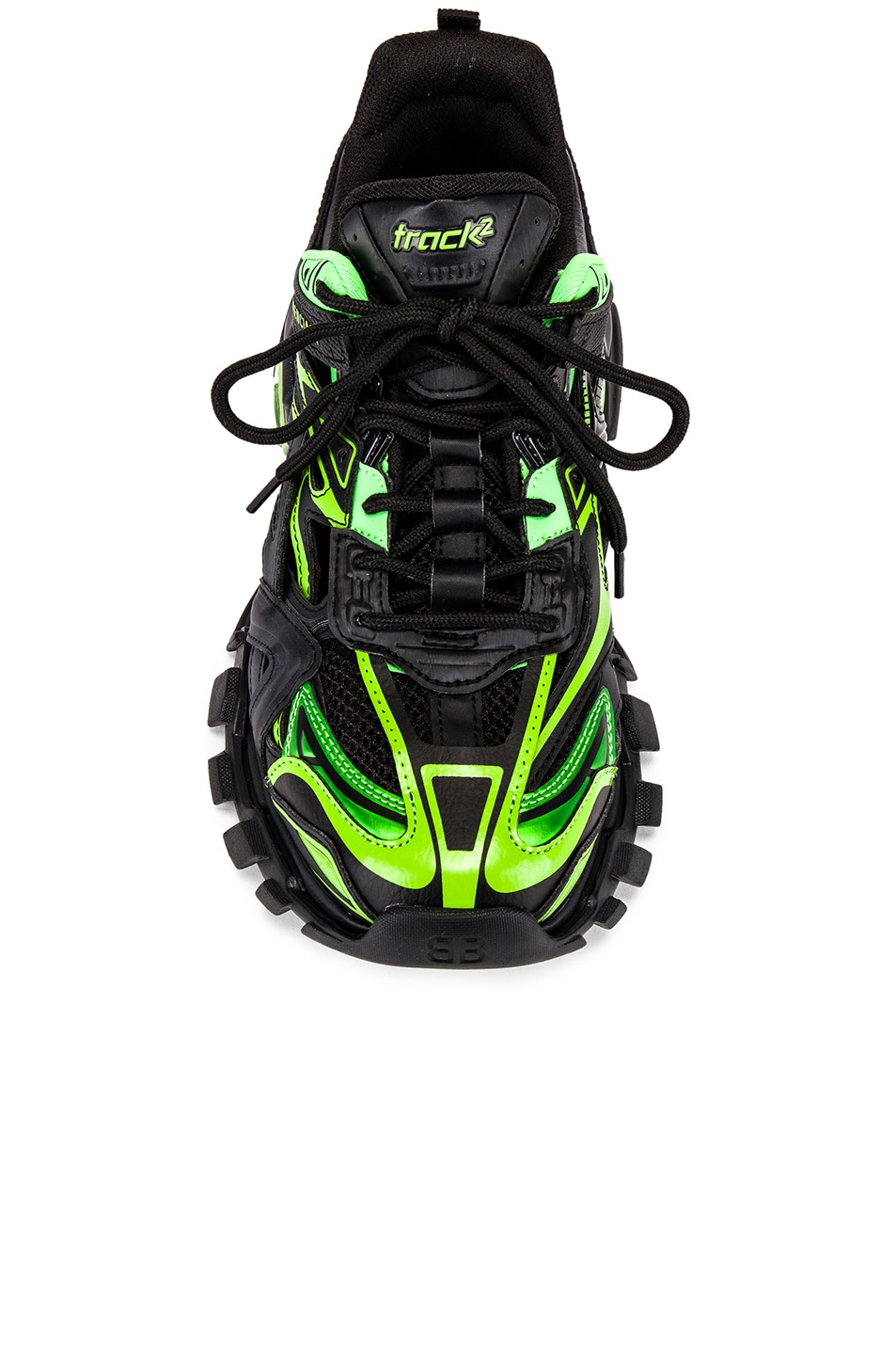 Balenciaga Track 2 Sneaker in Black & Green | FWRD