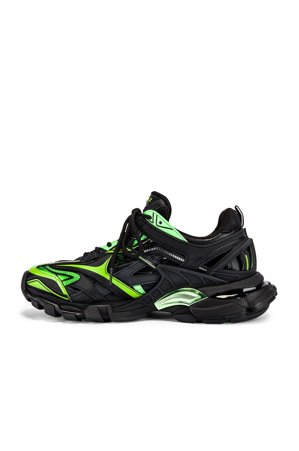 Balenciaga Track 2 Sneaker in Black & Green | FWRD