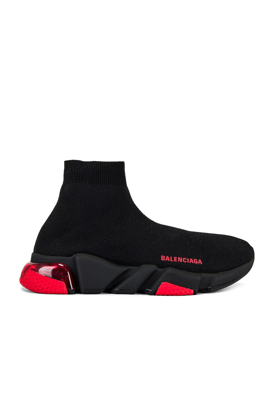 Image 1 of Balenciaga Speed Light Clear Sole in Black & Red