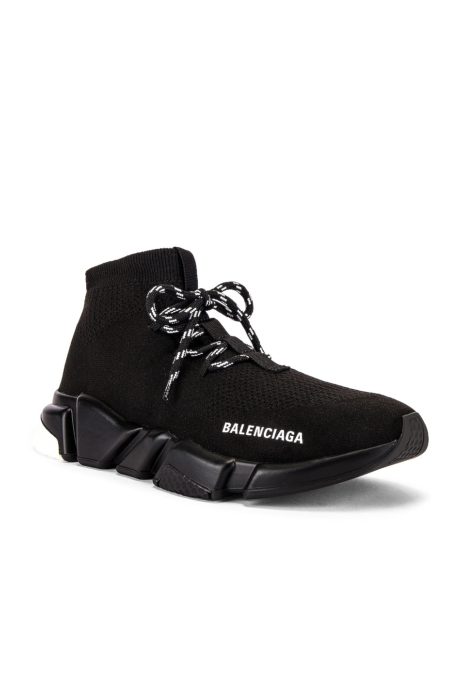 Image 1 of Balenciaga Speed Light Lace-Up Sneaker in Black