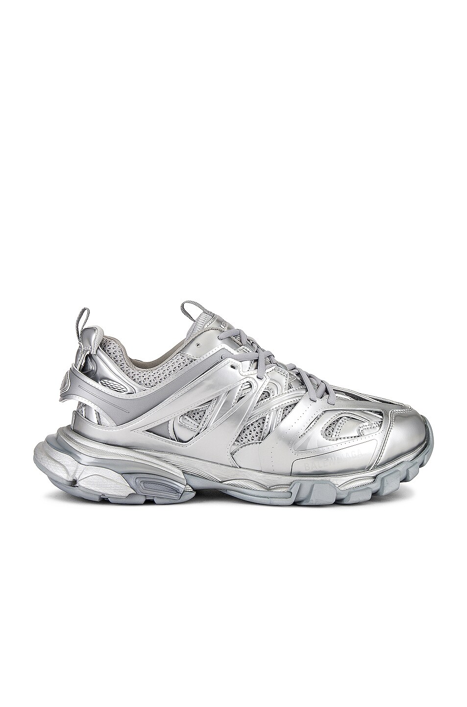 Image 1 of Balenciaga Track Sneaker in Silver Metallic