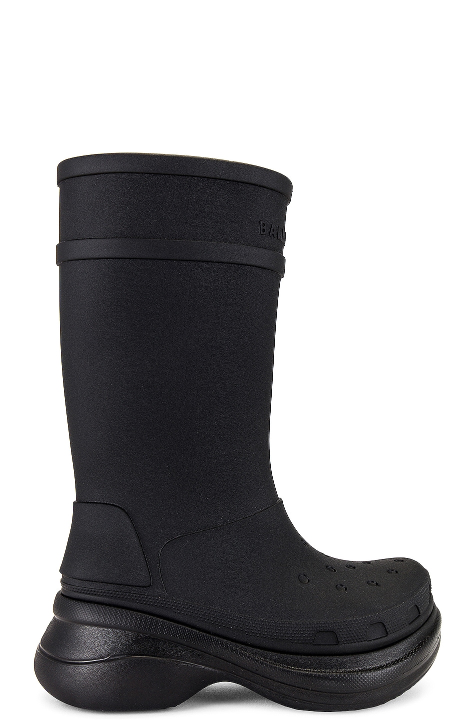 Image 1 of Balenciaga Crocs Boot in Black