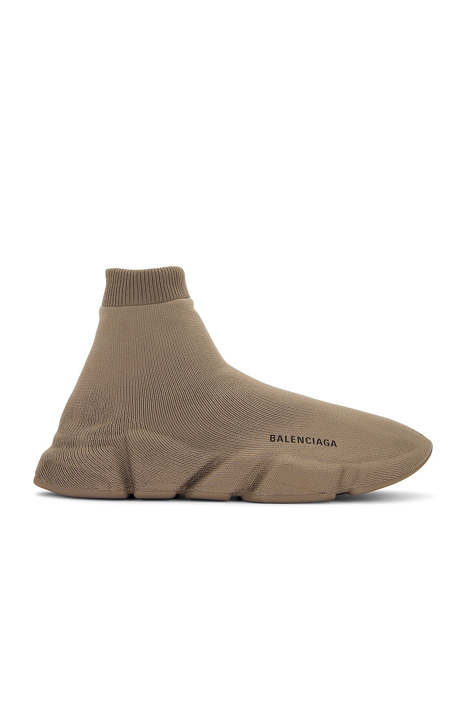 Image 1 of Balenciaga Speed Full Knit Sneaker in Dark Taupe