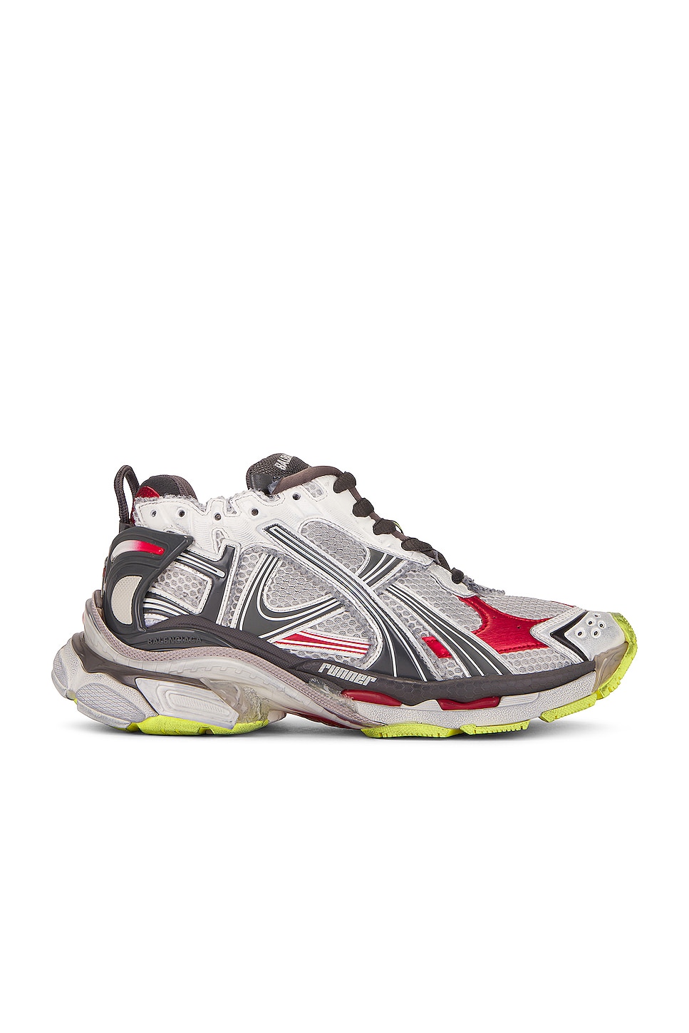 Image 1 of Balenciaga Runner in Blk, Whi, Red, & Fluo Yel