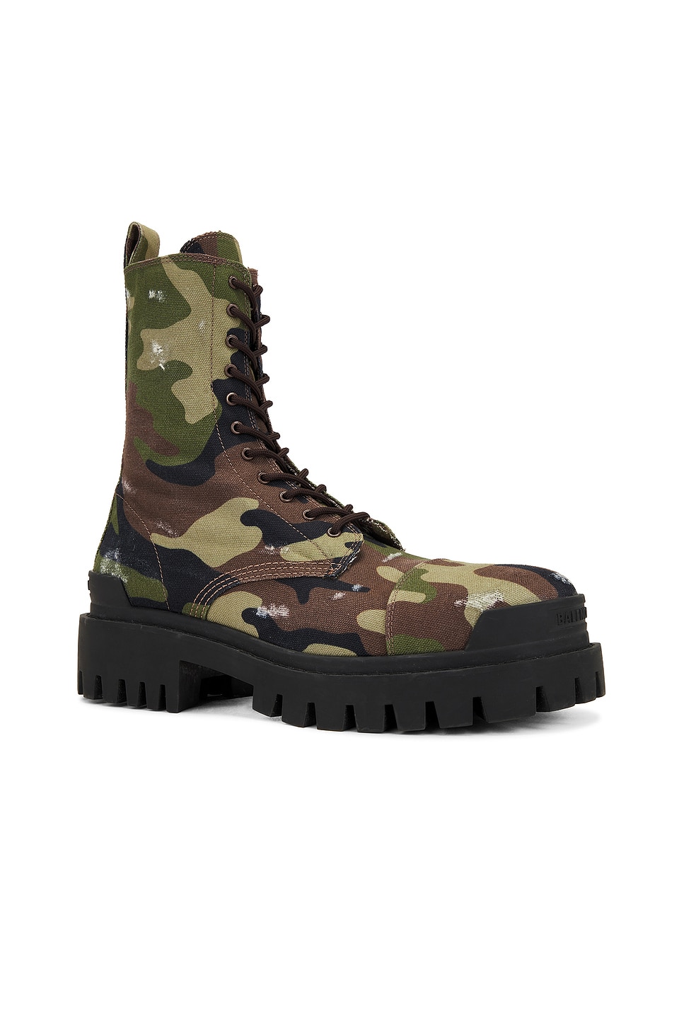 Shop Balenciaga Strike Boot L20 In Dark Camo