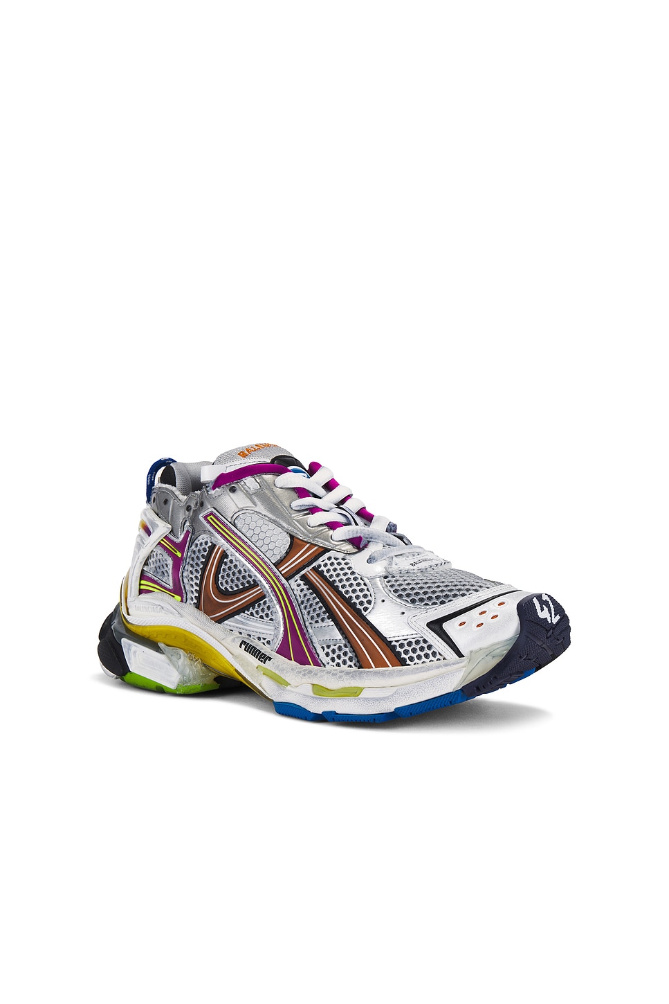 Shop Balenciaga Runner In Multicolor