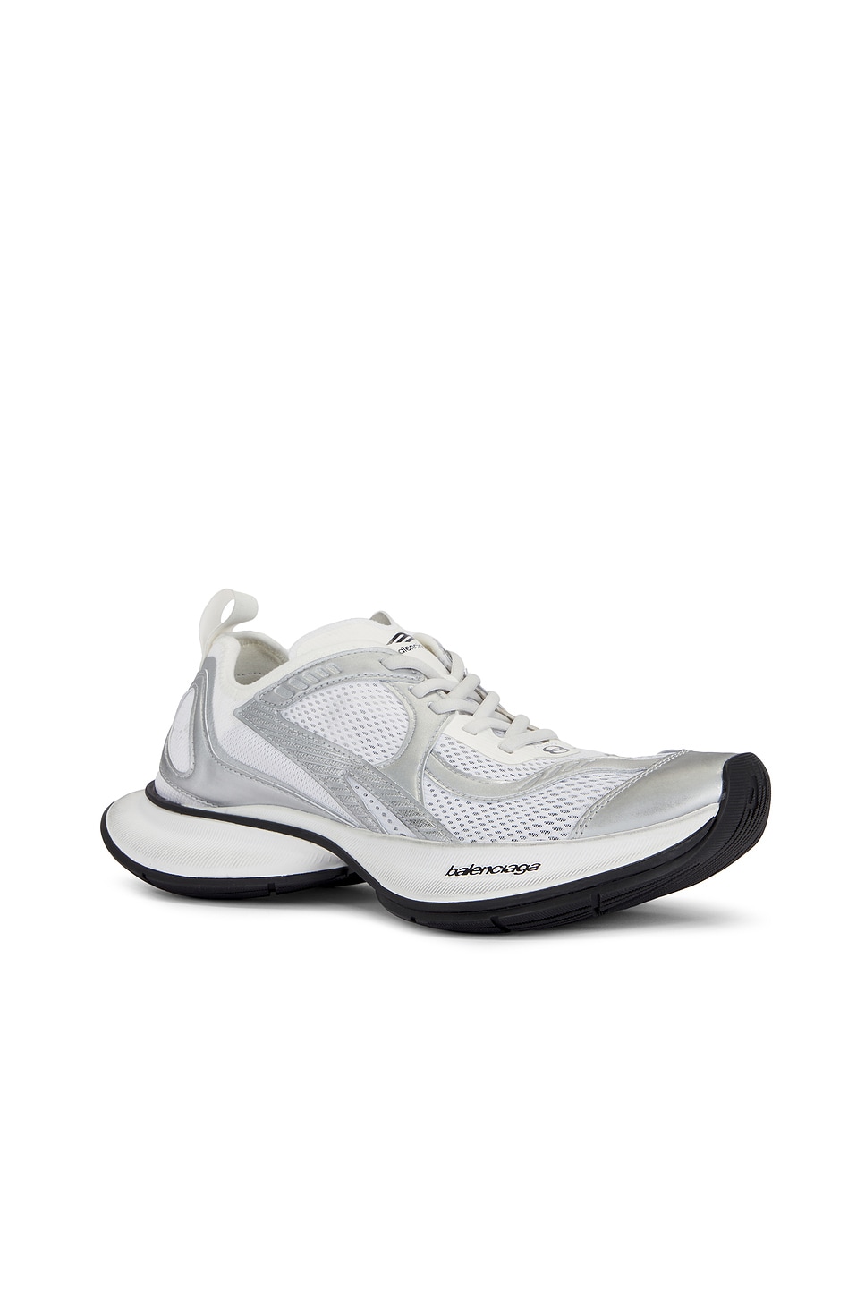 Shop Balenciaga Circuit Sneaker In White & Silver