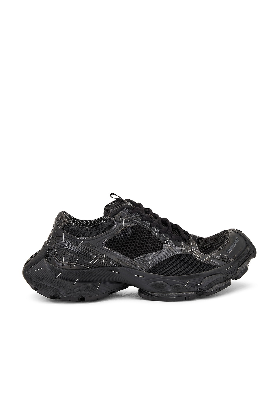 Shop Balenciaga Stapler Sneakers In Black