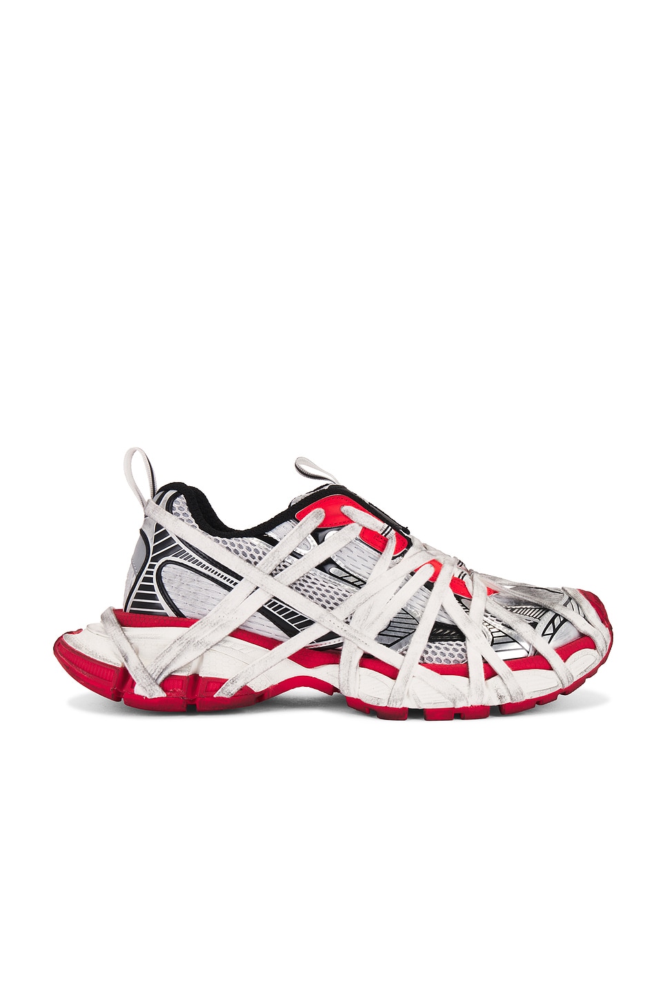 Image 1 of Balenciaga 3xl Extreme Lace Sneaker in Grey, Red, Black, & White