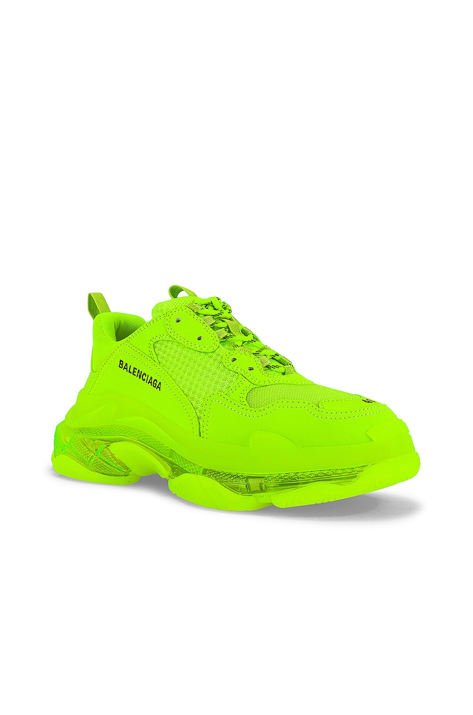 Image 1 of Balenciaga Triple S Clear Sole in Fluo Yellow