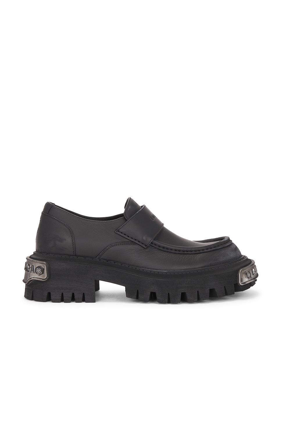 Image 1 of Balenciaga Tractor Loafer L20 in Black & Silver