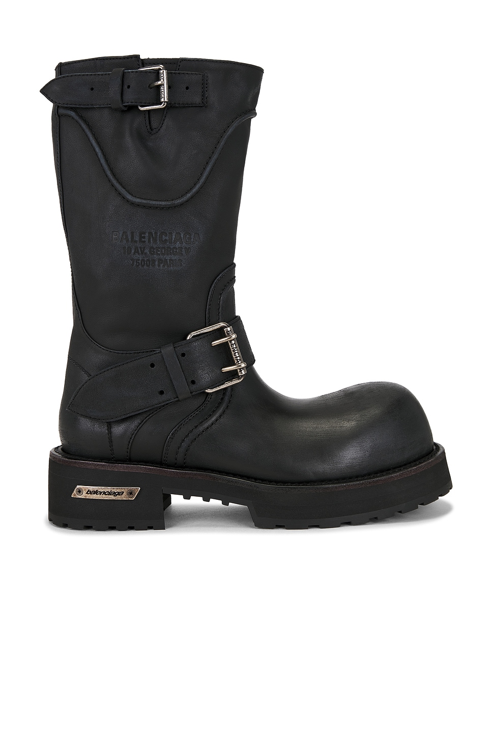 Image 1 of Balenciaga Venom Boot in Black & Silver