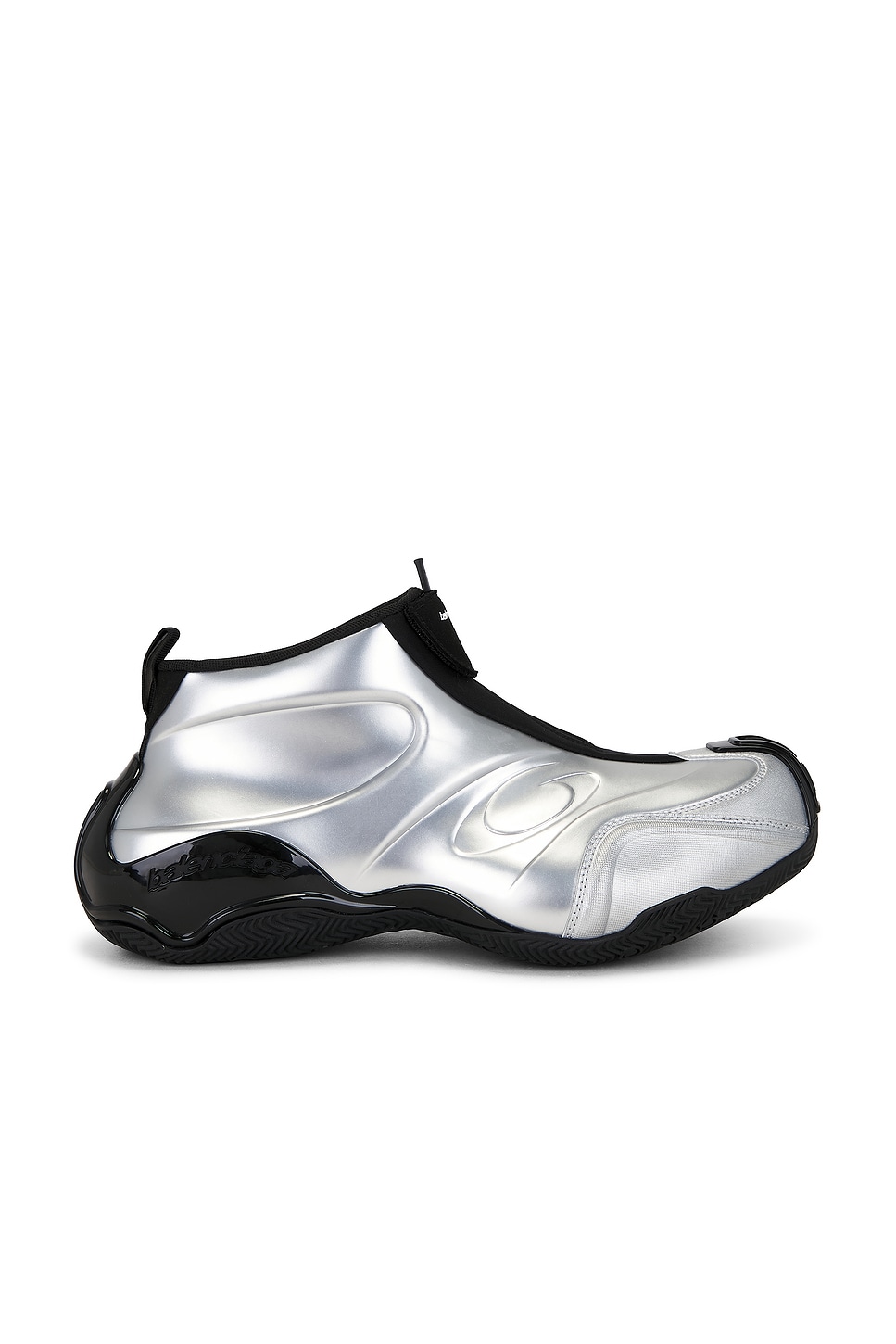 Image 1 of Balenciaga Basketball Sneaker in Silver & Black