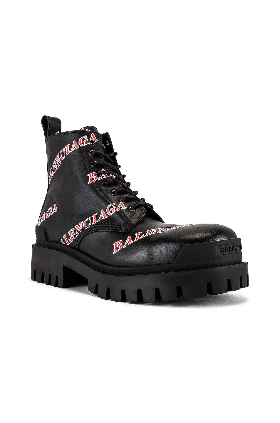 Image 1 of Balenciaga Strike Bootie L20 in Black & Red