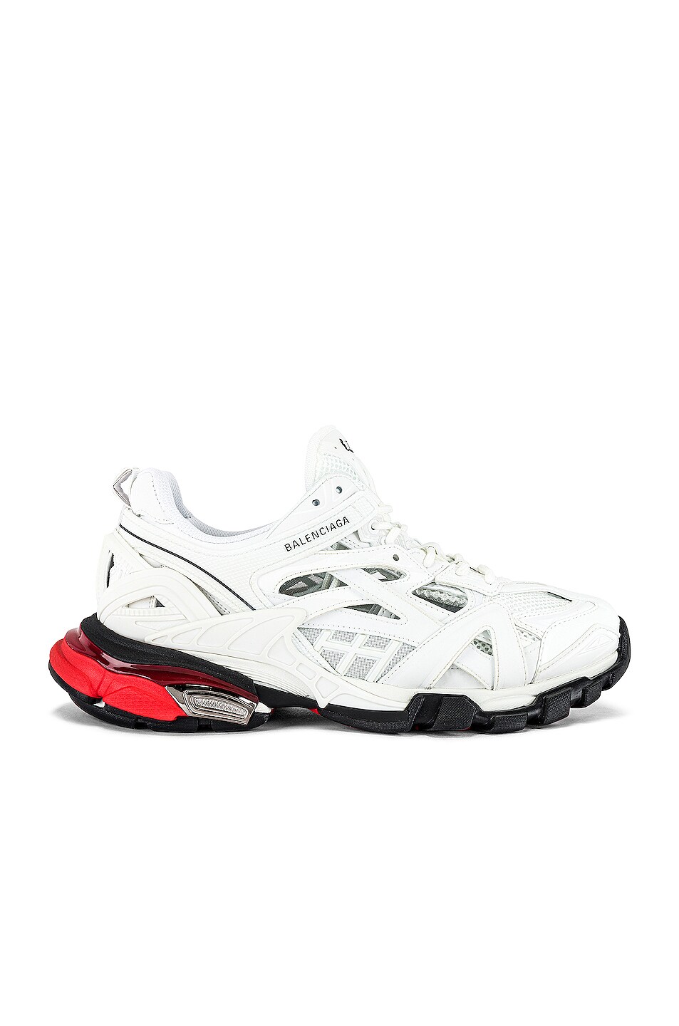 Image 1 of Balenciaga Track.2 Open Sneaker in White & Red & Black